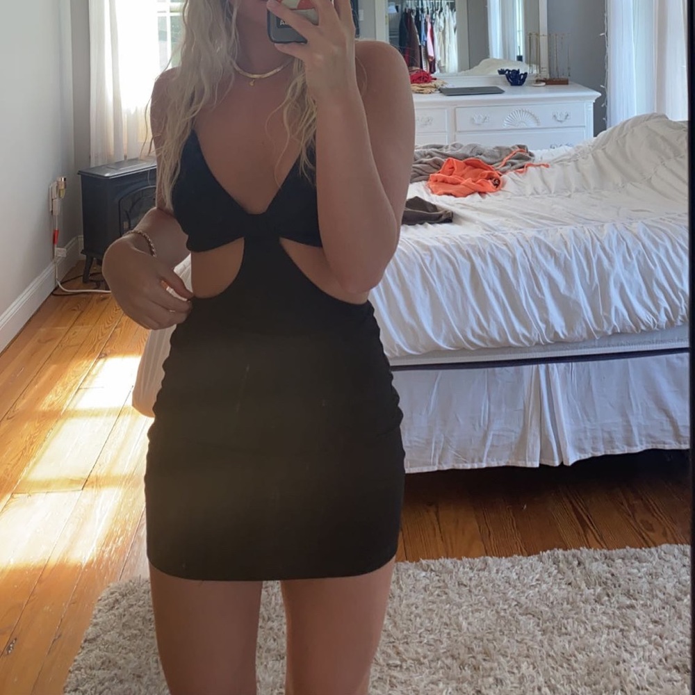 Black Cutout Mini Dress - Sleek Women's Party Dress